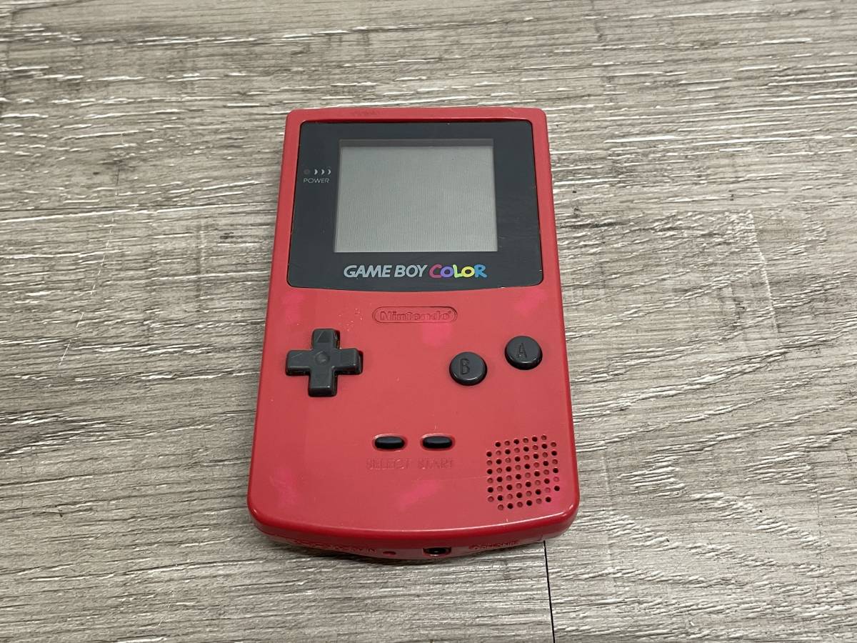 ☆ GB ☆ ゲームボーイカラー レッド 動作品 状態良好 本体のみ Nintendo GAMEBOY COLOR ニンテンドー 任天堂 6168