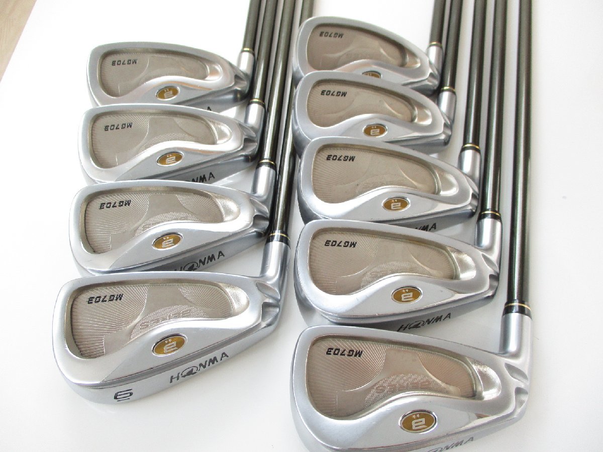 左用 2S 2星 ホンマ BERES MG703 5-SW 9本 ARMRQ UD49(R) ベレス 本間 