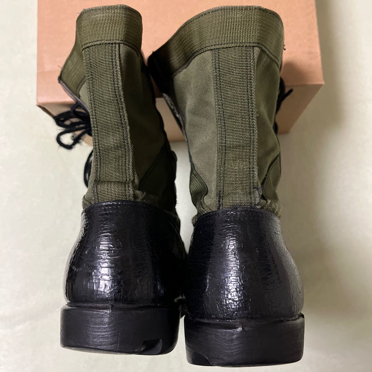 ジャングルブーツ 米軍 80S U S ARMY レザー コンバット ブーツ 9 1 2W 