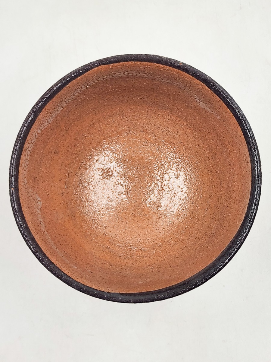 ≪茶道具≫ 唐津焼 【三玄窯 (中里重利)】 『唐津 皮鯨 数茶碗 10客
