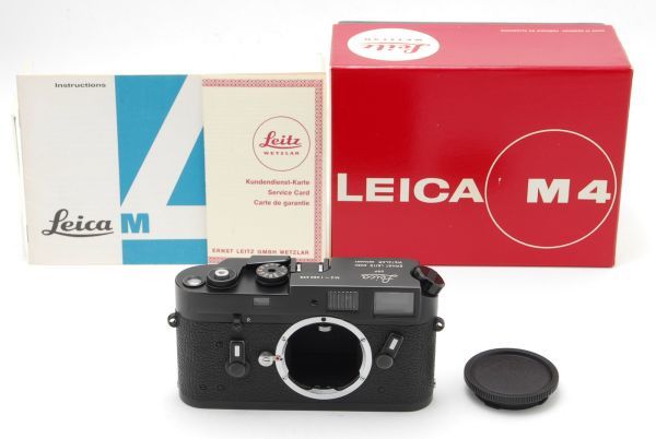 A- Mint] Leica M4 Black Chrome 35mm Rangefinder Film Camera Box