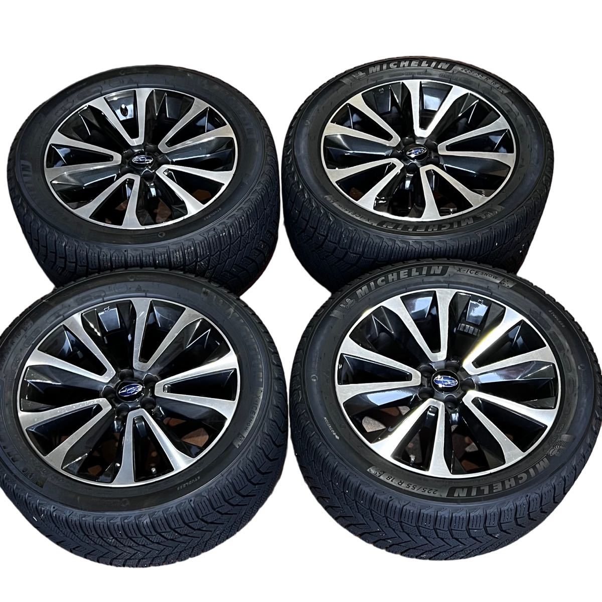引取歓迎】ミシュラン X-ICE スタッドレスタイヤ 225/55R18 スバル純正