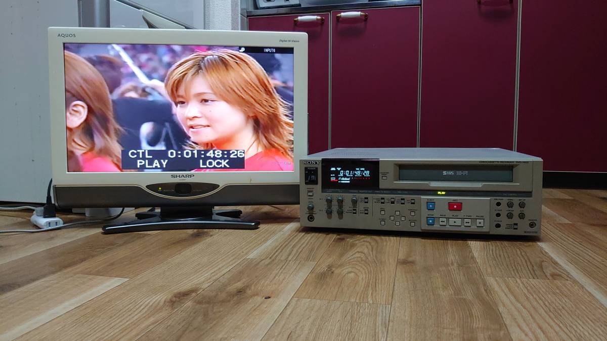 〇SONY SVO-5800【ソニー/ビデオカセットレコーダー/S-VHS/再生確認