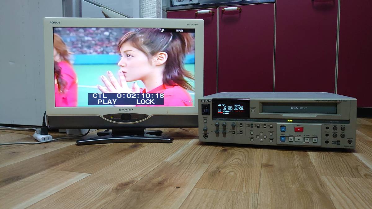 〇SONY SVO-5800【ソニー/ビデオカセットレコーダー/S-VHS/再生確認