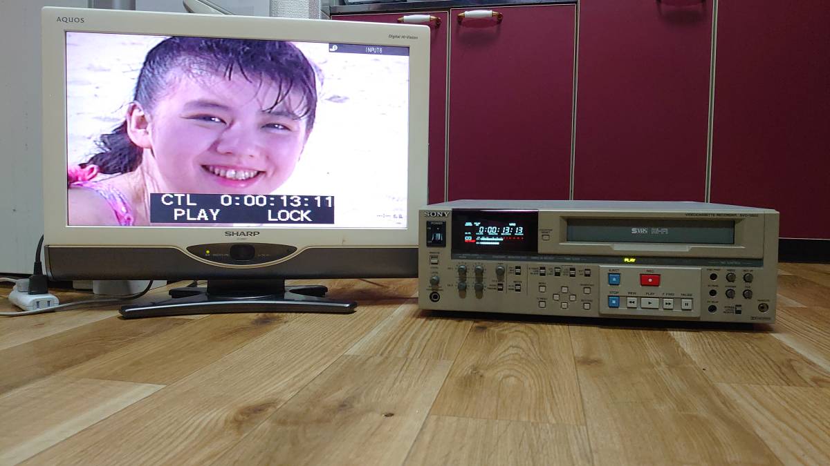 〇SONY SVO-5800【ソニー/ビデオカセットレコーダー/S-VHS/再生確認
