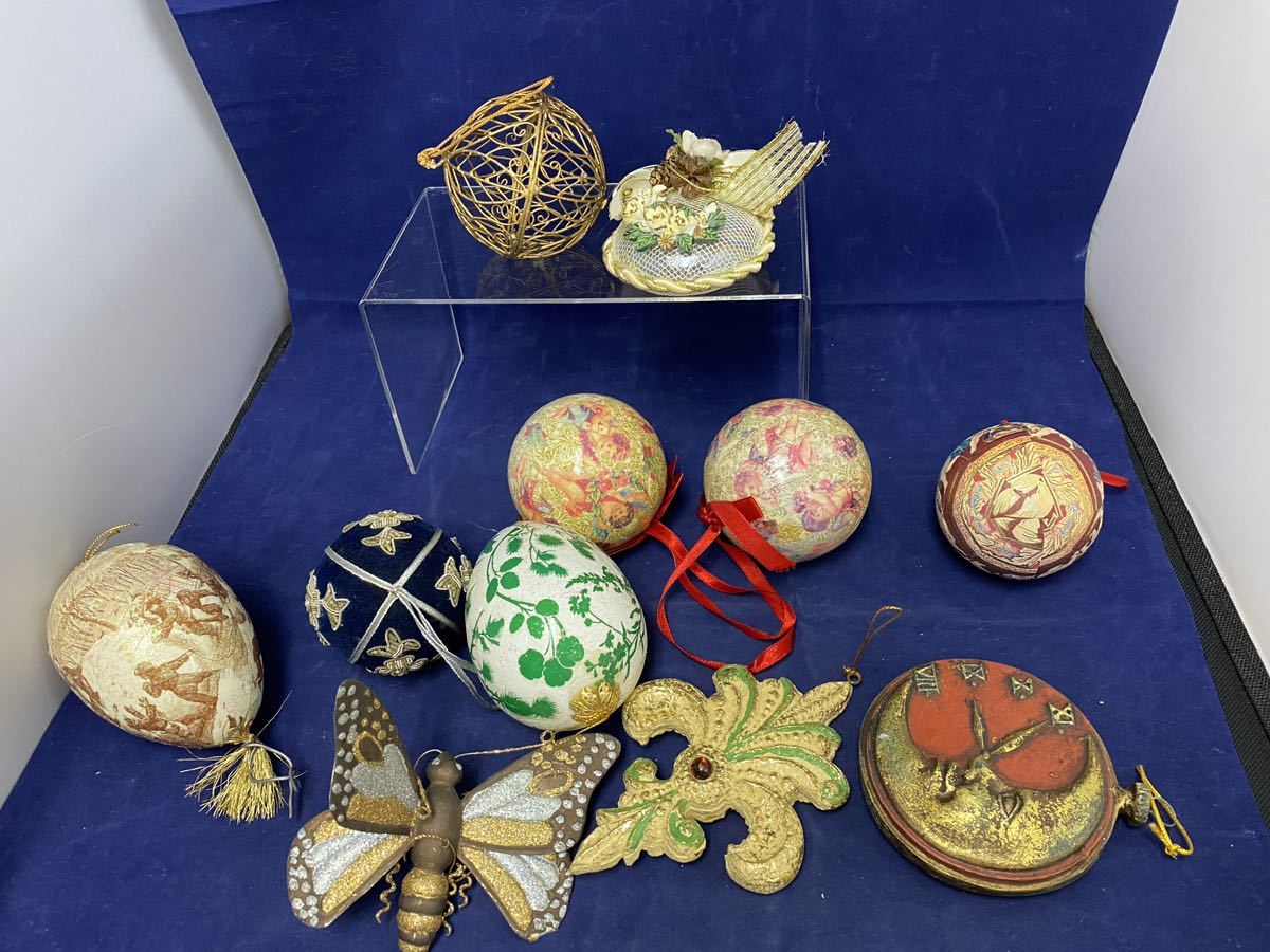 希少 アンティーク ドイツ製 クリスマス オーナメント Cセット