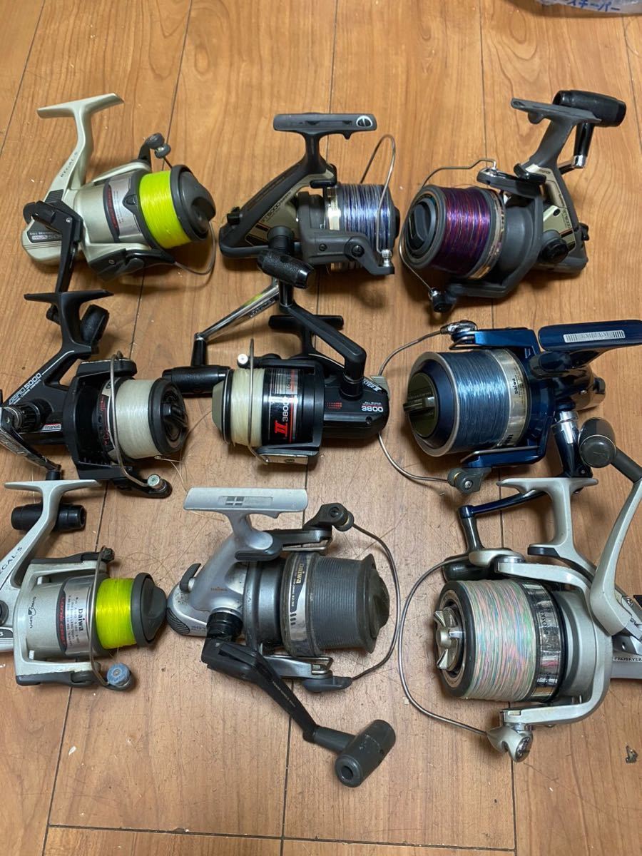 スピニングリール DAIWA SHIMANO 9個大量に販売される