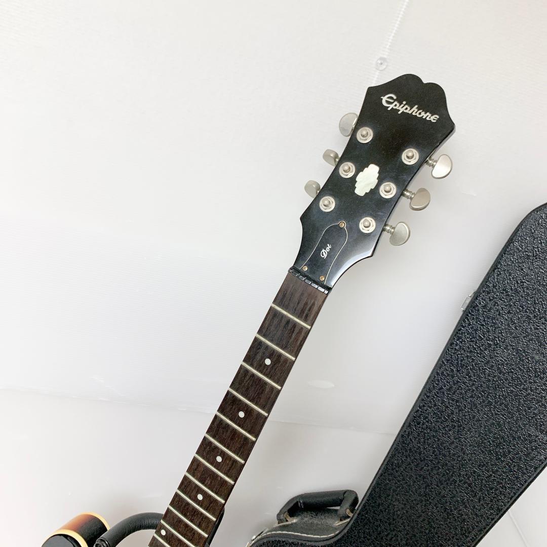 美品 Epiphone エピフォン Dot VS セミアコ エレキギター ケース