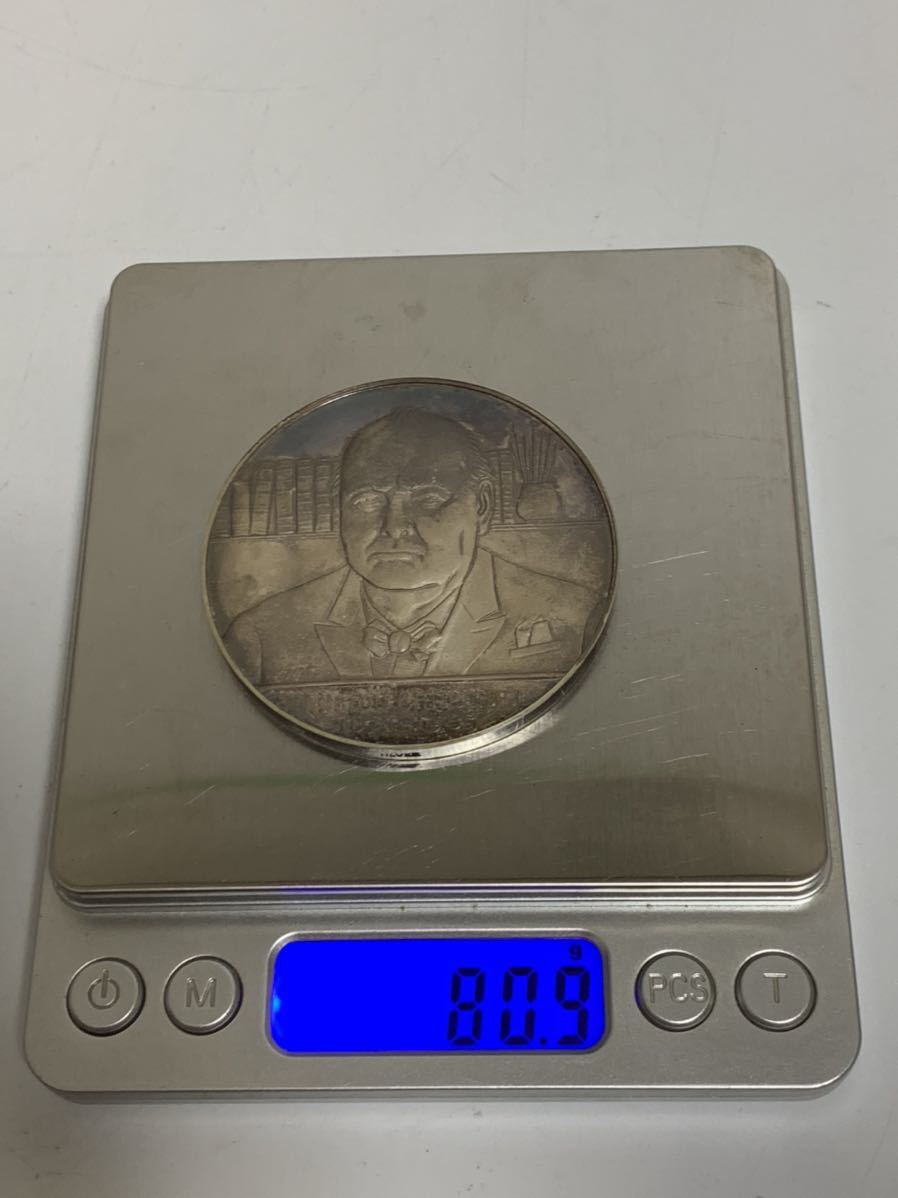 1000円〜□外国銀貨 ウィンストン・チャーチル 1874-1965 VERY WELL