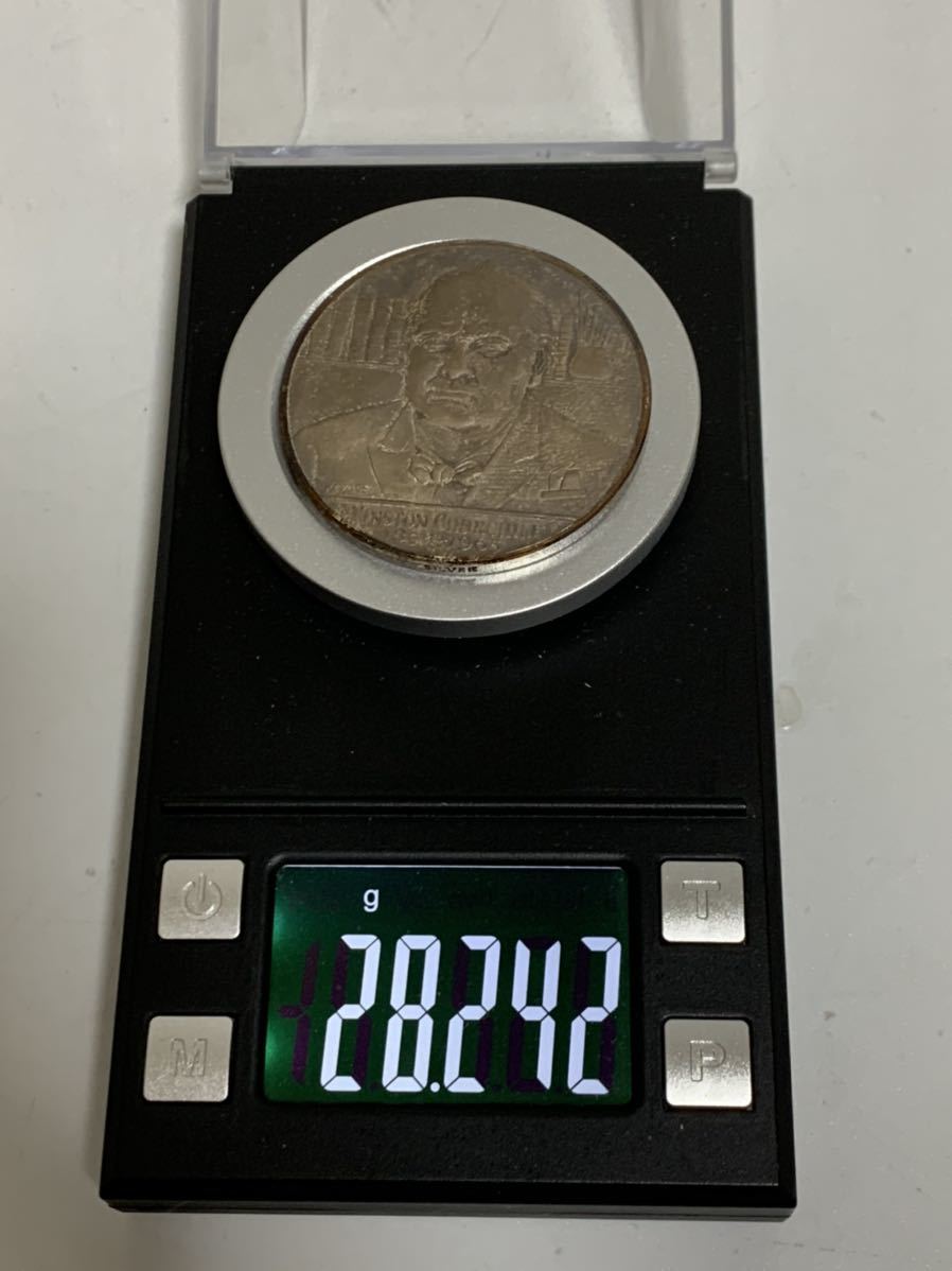 1000円〜□外国銀貨 ウィンストン・チャーチル 1874-1965 VERY WELL