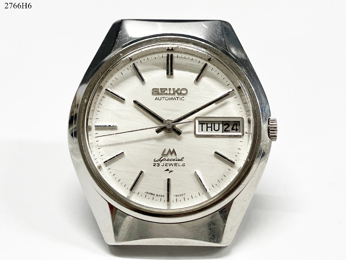 ★稼働品◎ SEIKO セイコー LM Special ロードマチック スペシャル 自動巻き 23石 5206-6050 3針 デイデイト メンズ 腕時計 2766H6-16