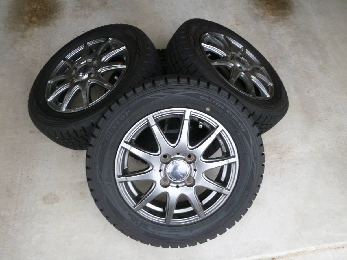 155/65R13 ダンロップ WINTER MAXX スタッドレスタイヤアルミホイール 