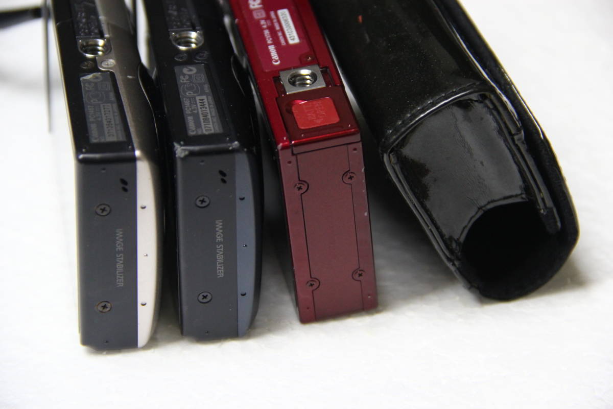 ジャンク コンパクトデジタルカメラ まとめて3点Nikon Panasonic Canon