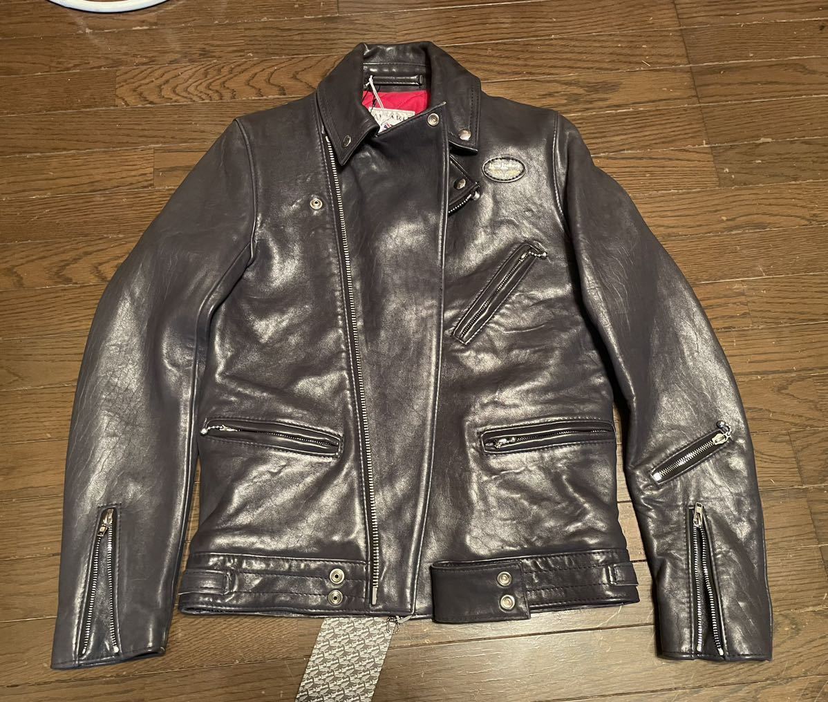 1円スタート 送料無料 美品 試着のみ ルイスレザー 34 サイクロン 441T