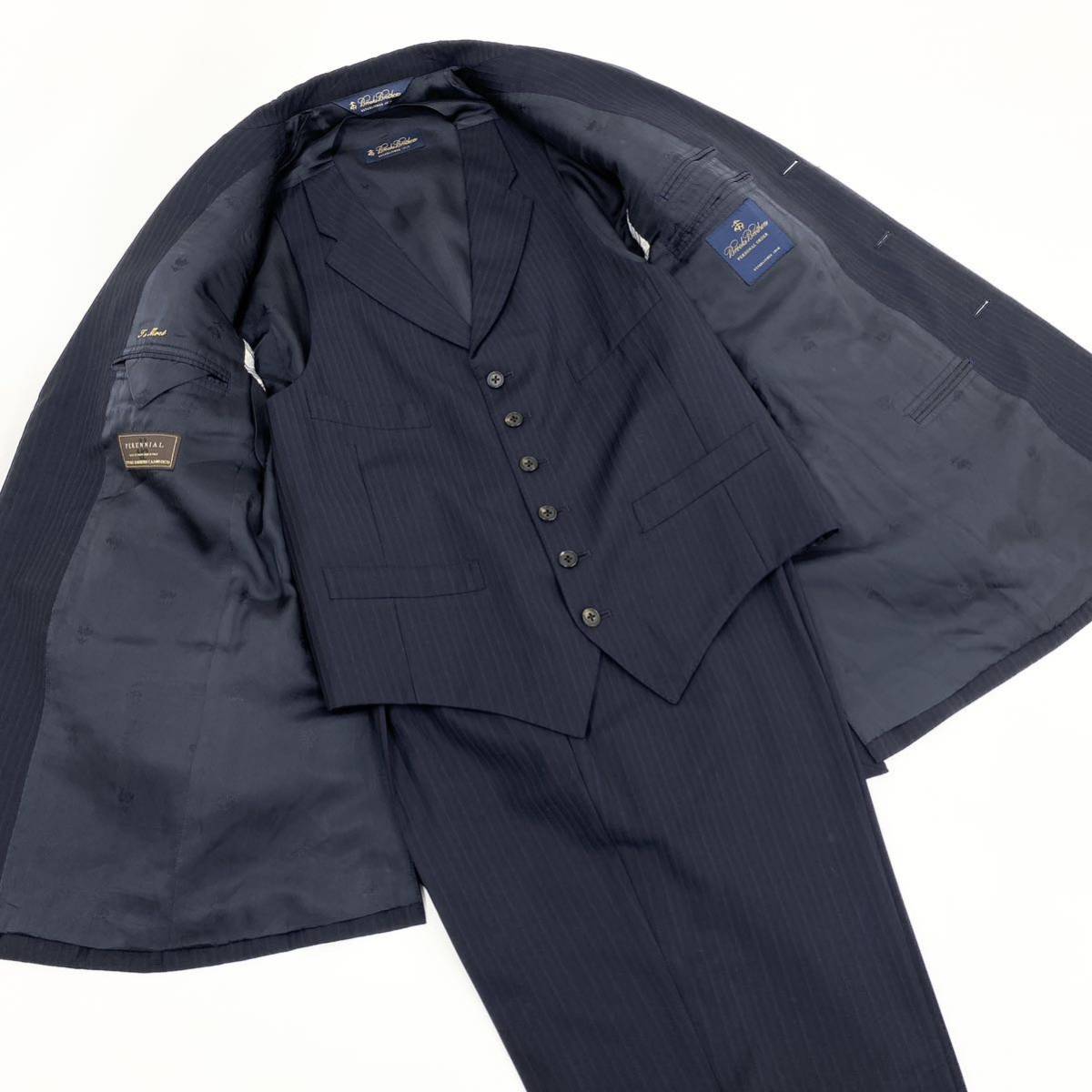 Fk11 Brooks Brothers ブルックスブラザーズ スリーピーススーツ L相当 