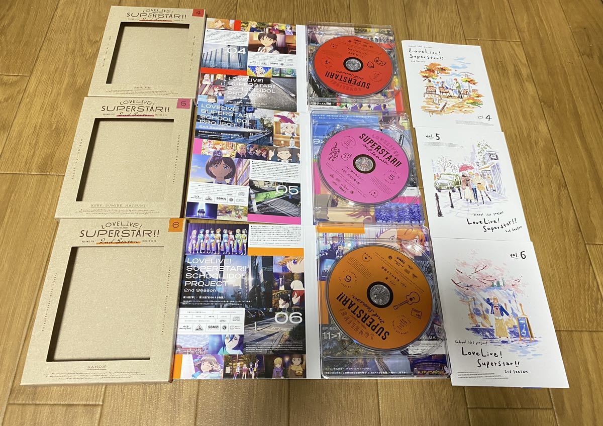 ★ラブライブ!スーパースター!!★2nd season Blu-ray特装限定版★全巻セット★全巻購入特典ドラマCD+おまけCD付き★