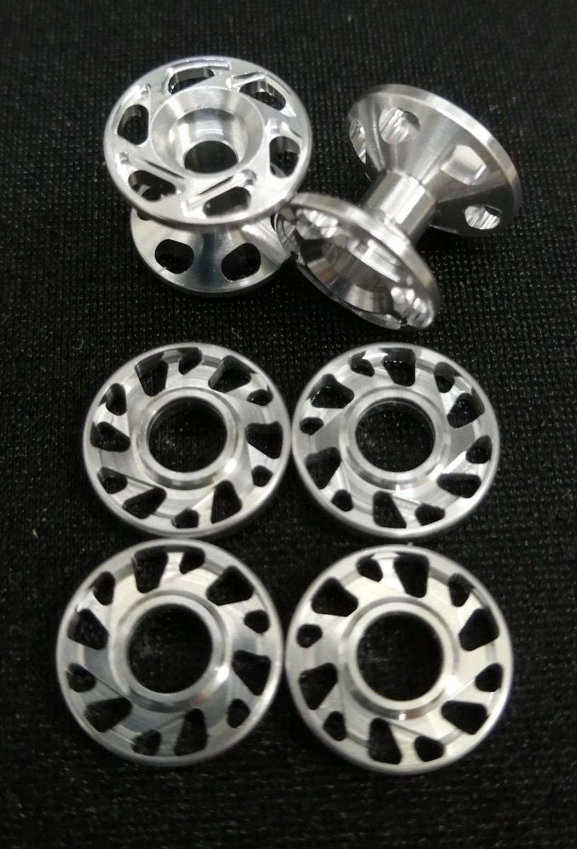 アルミベアリングローラー 13mm 13-12 2段 マシニング CNC加工 15437 15398 タミヤ正規品加工 ミニ四駆 軽量化