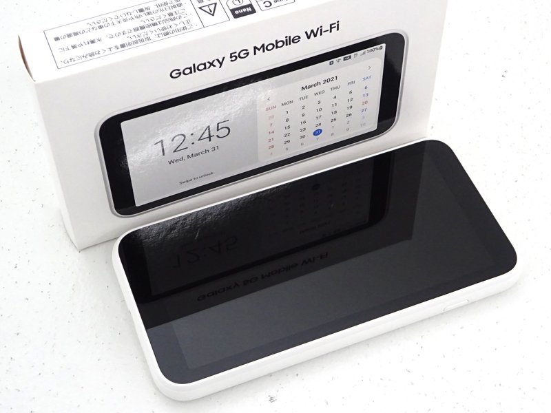 5G Mobile Wi-Fi Galaxy SCR01 au - SIMフリー ホワイト ホワイトau版