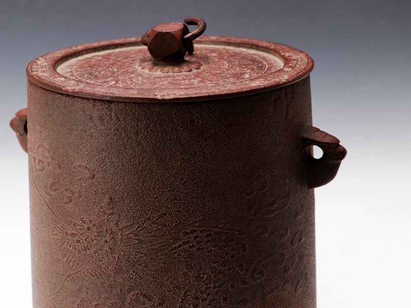 人間国宝 高橋敬典 雲龍釜 釜釻 茶釜 共箱 M03 人間国宝 高橋敬典