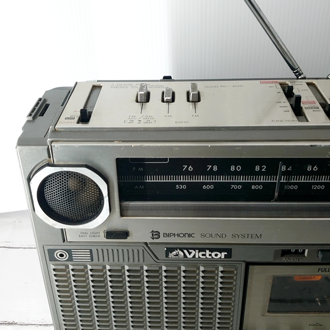 オーディオ機器 ☆ビクターVictor大型レトロラジカセ RC－838