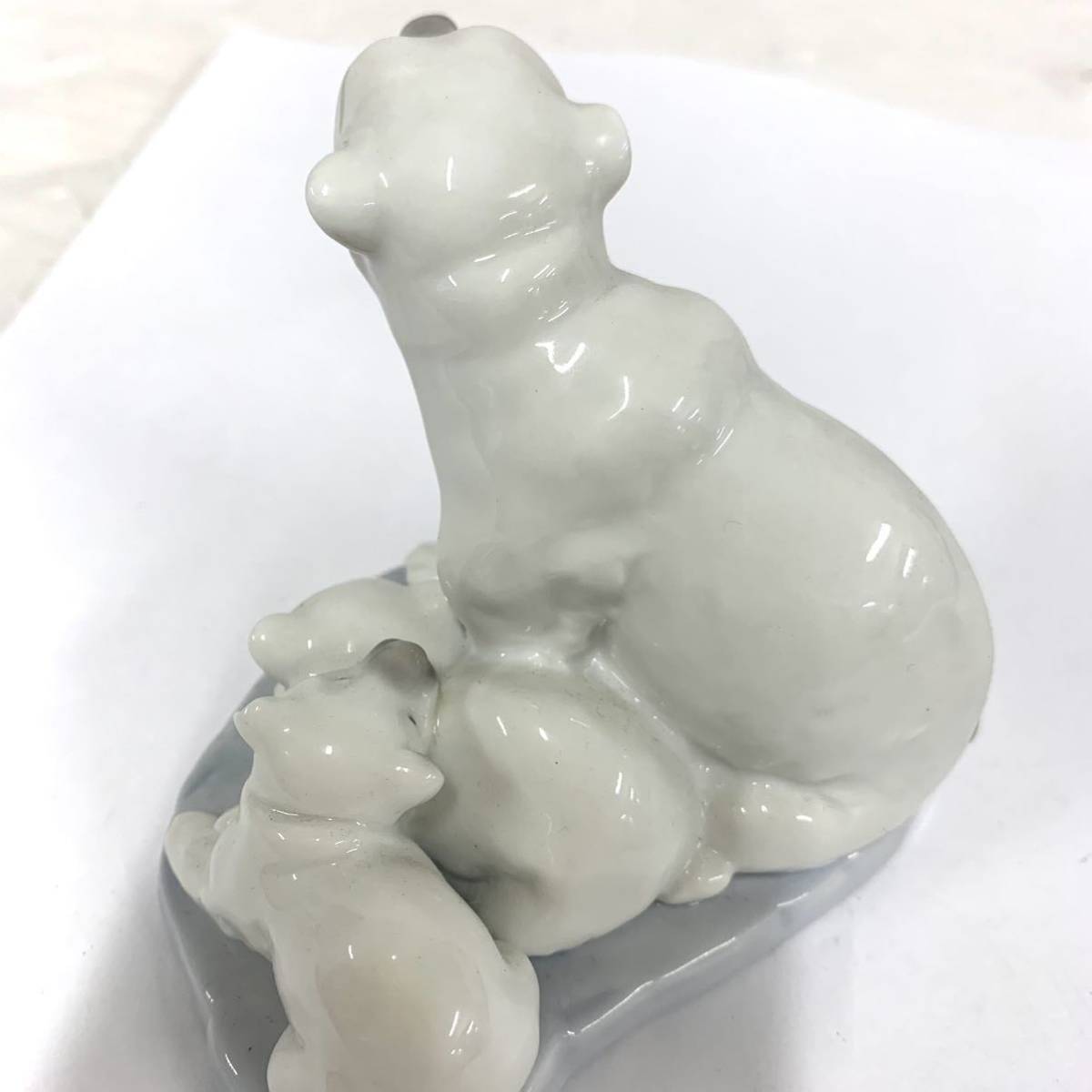 美品LLRADRO リヤドロ 白熊の親子 シロクマ 白くま リアドロ 置物