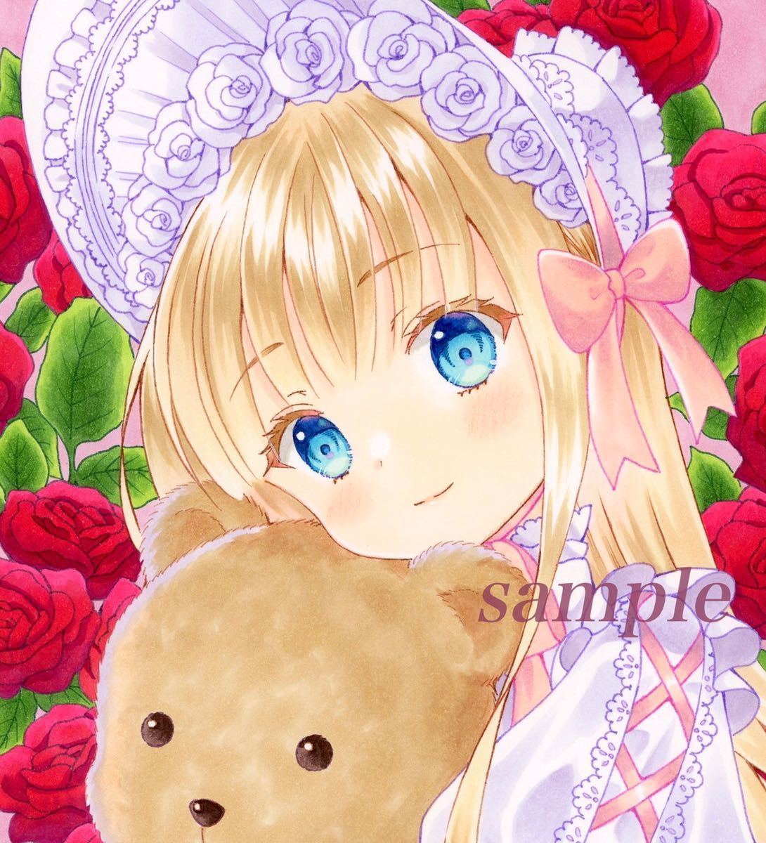 ご予約済み　手描きイラスト 手描きイラスト オリジナル 創作 A5サイズ 額付き手描きイラスト