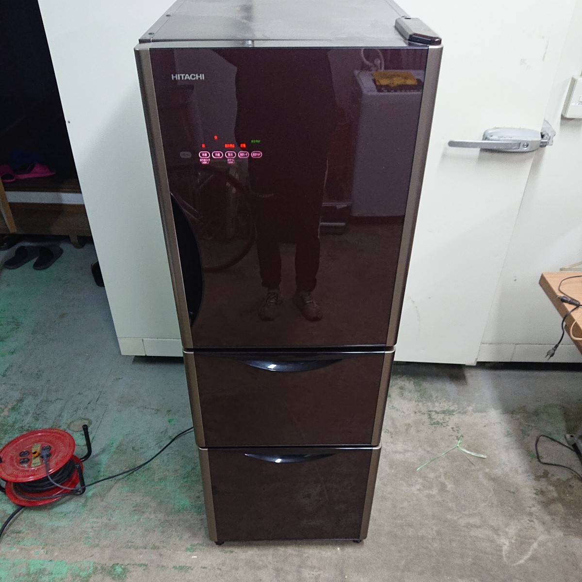 日立ノンフロン冷凍冷蔵庫 R-S2700GV【通電確認済み】【道外発送可能→別途送料振込】