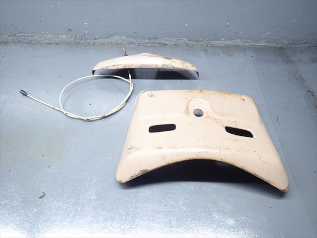 βEK02-6 富士重工業 ラビット125 ジュニアS S301 (S39年式) 絶版！ 純正 フロントインナー 破損無し！ワイヤー破損有り！