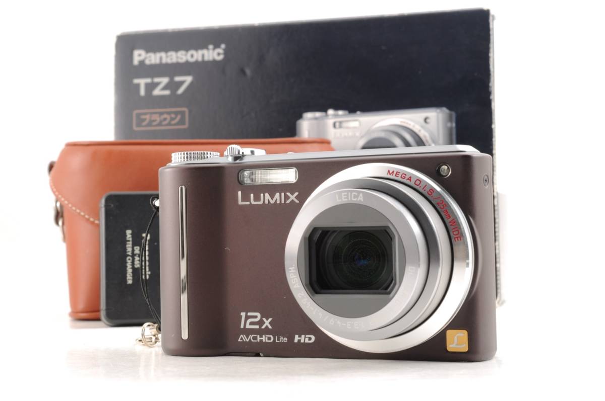 Panasonic LUMIX DMC-TZ7 カメラ ブラウン 動作確認済み Panasonic