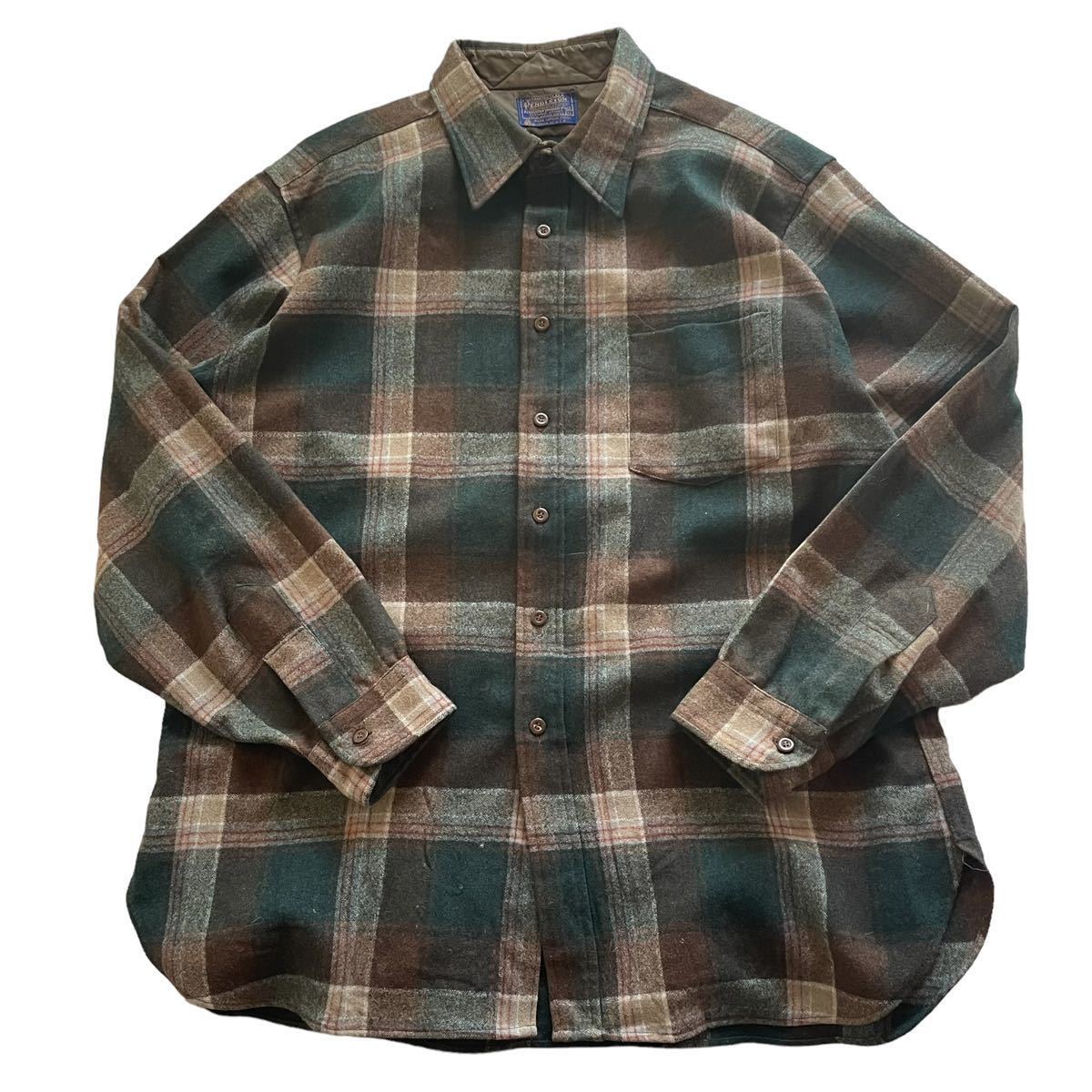 70s PENDLETON ビンテージ ウールシャツ ペンドルトン USA製 ほぼ