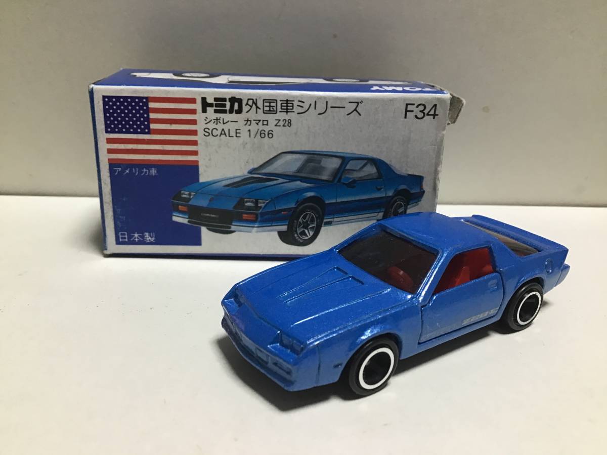 トミカ青箱外国車シリーズF34シボレーカマロZ28＆ポリスカー トミカ青