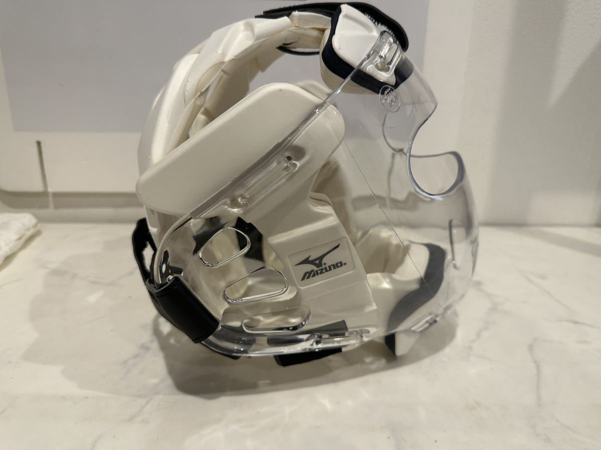 【未使用】フェイスマスク ニューメンホーV 全日本空手道連盟検定品 mizuno ミズノ M/頭囲56-60cm ノンコンタクト用 ③【札TB02】