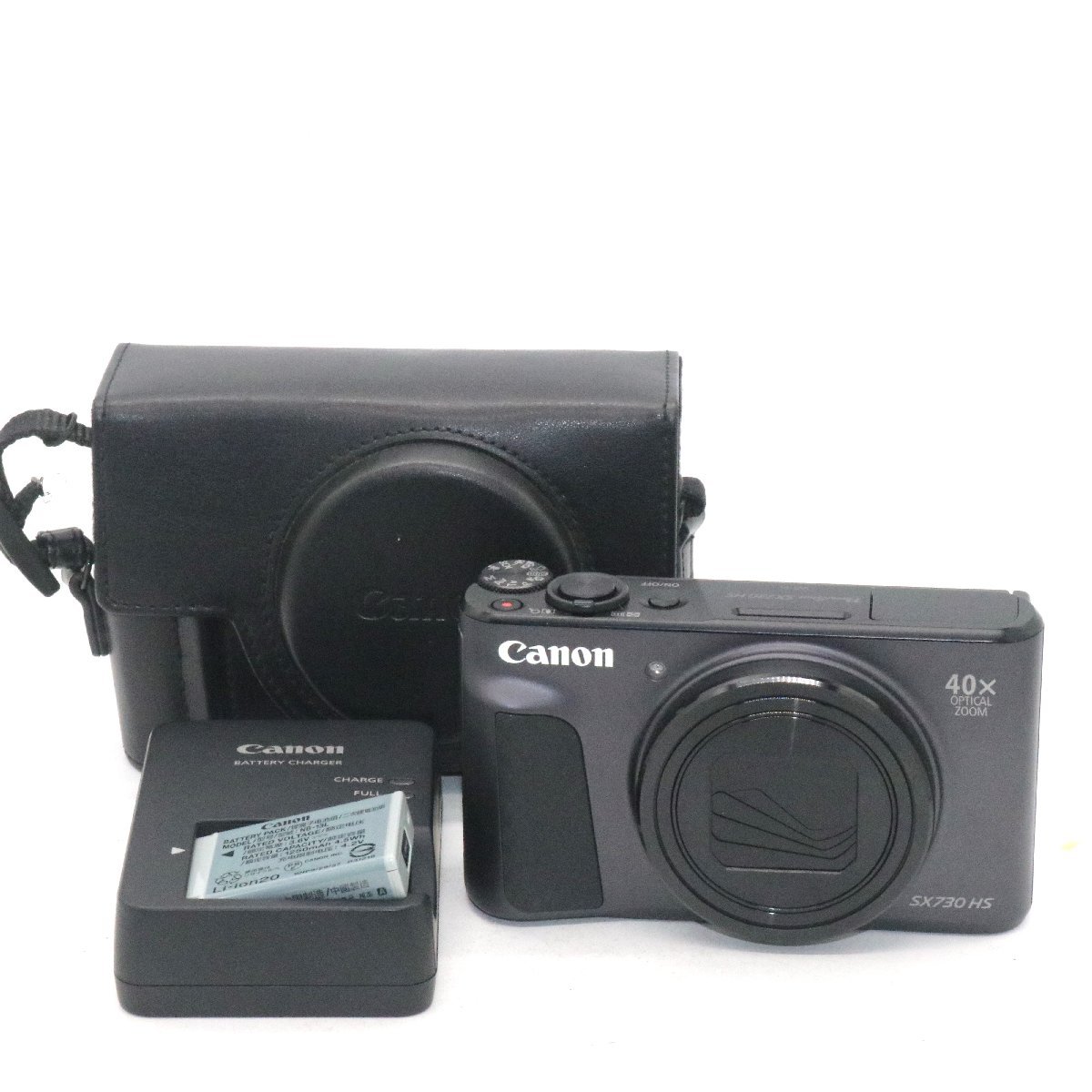 美品 Canon コンパクトデジタルカメラ PowerShot SX730 HS ブラック 光学40倍ズーム PSSX730HS(BK) 1233