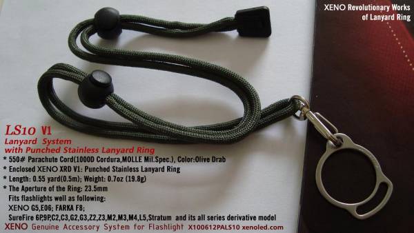 ランヤードシステム　XENO LS10 V1　SUREFIRE 6P等に！_1