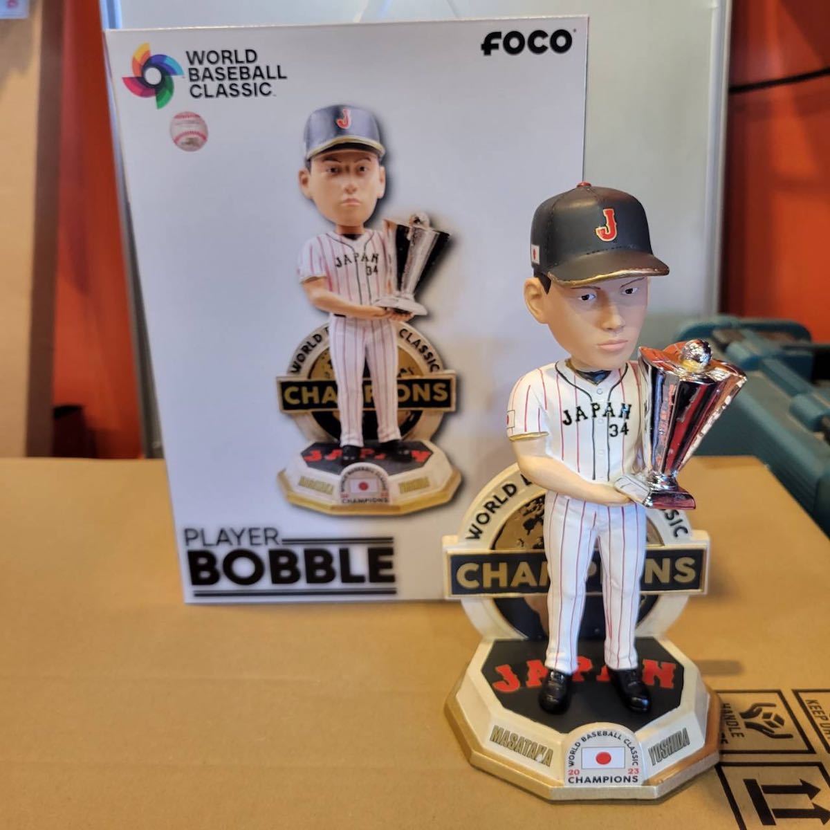 吉田正尚 2023年WBC 優勝記念 ボブルヘッド人形 世界223個限定版 