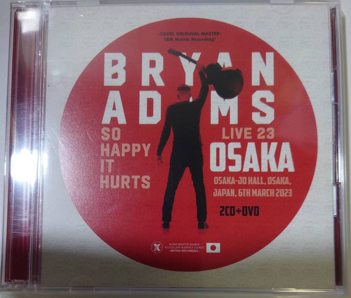 送料無料 BRYAN ADAMS (2CD＋ボーナス) SO HAPPY IT HURTS LIVE 23 OSAKA