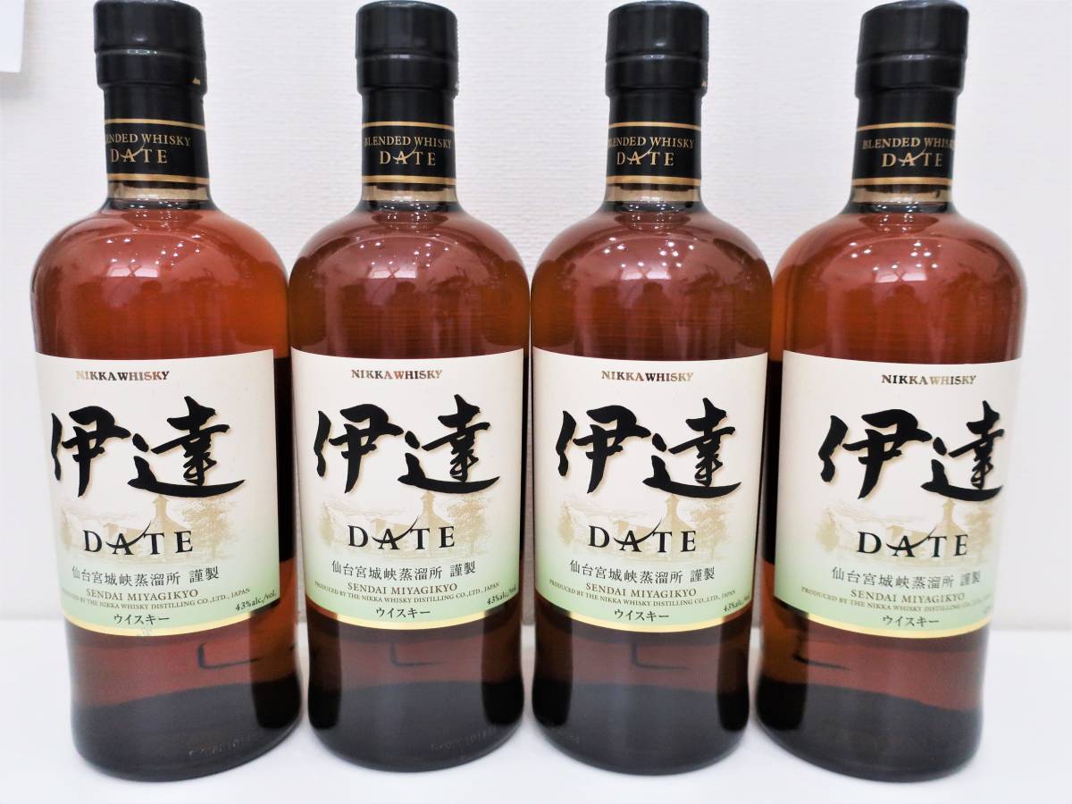 未開栓/4本】NIKKA WHISKY ニッカ ウイスキー 伊達 DATE 仙台宮城峡