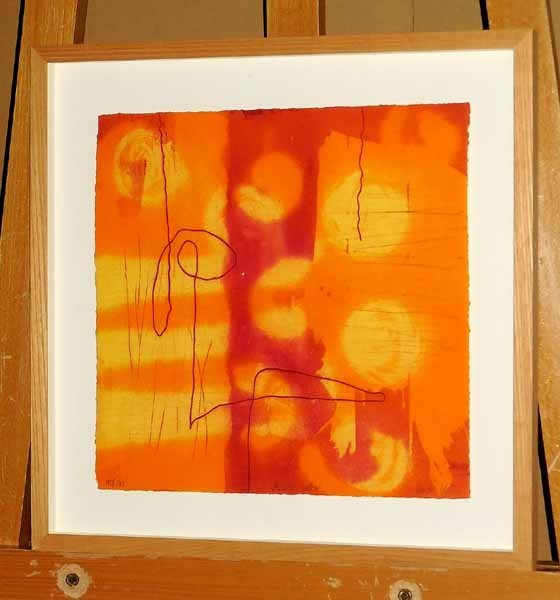 新入荷＊ドイツ画家 抽象画 クーニング(Heidi KOENIG)「アプリコット