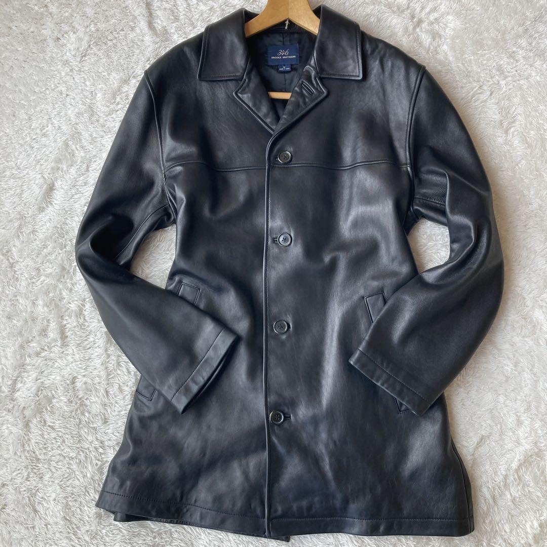 ブルックスブラザーズ/希少XL位/極美品 Brooks Brothers レザーコート