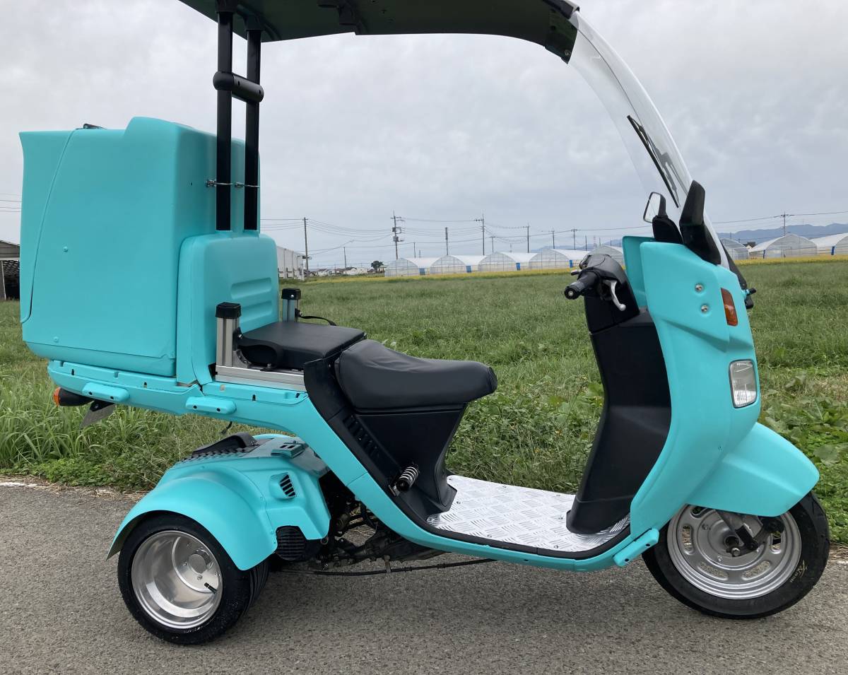 ジャイロキャノピー 原付二種登録済み （ 側車付き軽二輪登録 3人乗り