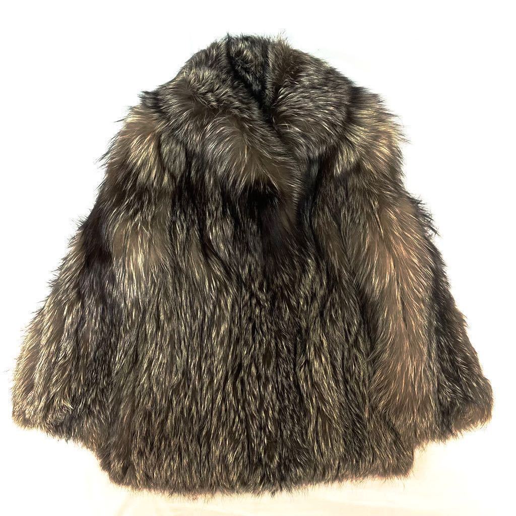 最高級 SAGA FOX サガフォックス 希少カラー 毛皮 コート リアルファー