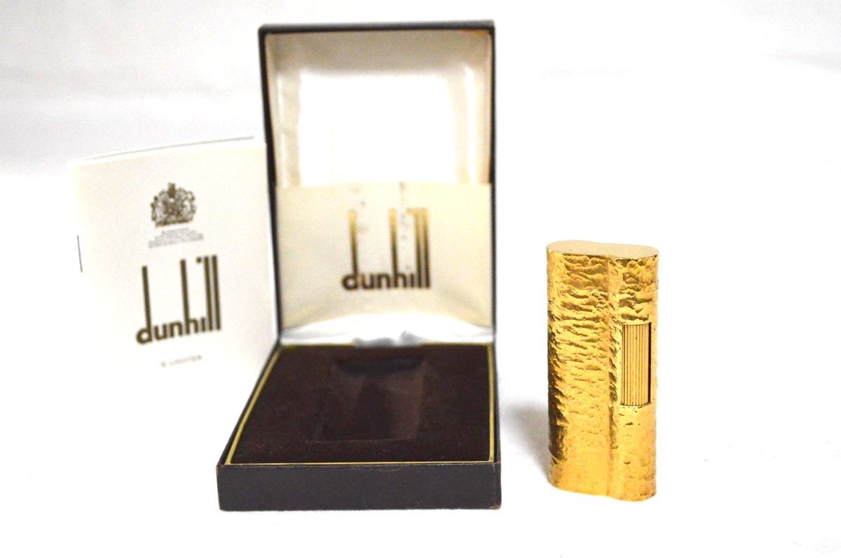 最安値，お買い得 1円 イングランド製 ダンヒル S型ライター ゴールド 彫刻 カット 総柄 ロゴ ローラー ヴィンテージ ケース付き 20micron ③(ダンヒル)｜売買されたオークション情報、yahooの商品情報をアーカイ ダンヒル