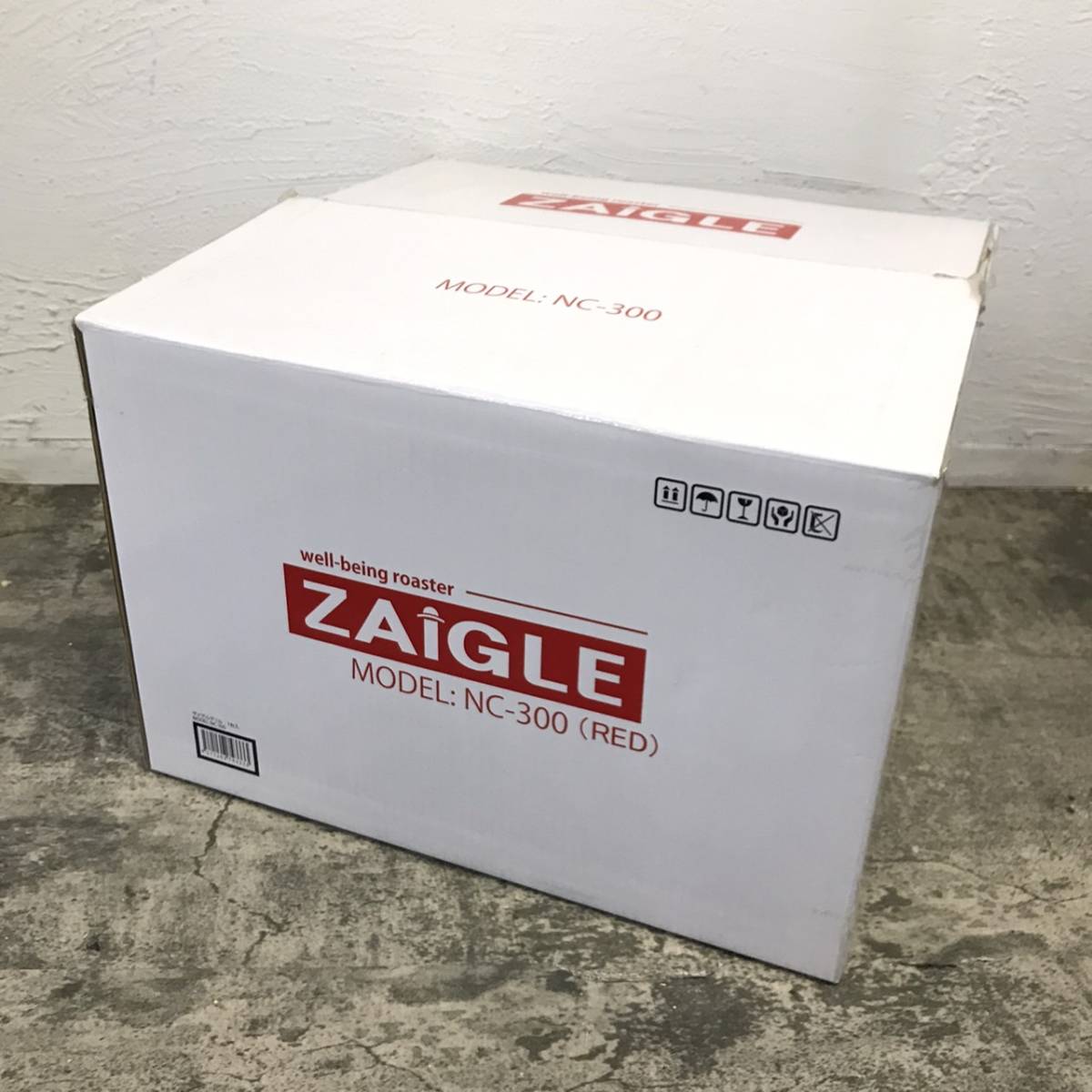 未使用 ZAIGLE ザイグルグリル NC-300 レッド 赤外線ロースター ホット 