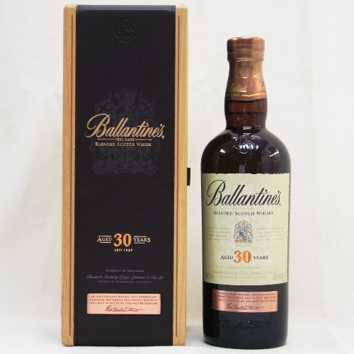 古酒・未開栓【Ballantine's バランタイン】スコッチウィスキー 30年 VERY RARE ベリーレア 金キャップ 700ml 木箱入り
