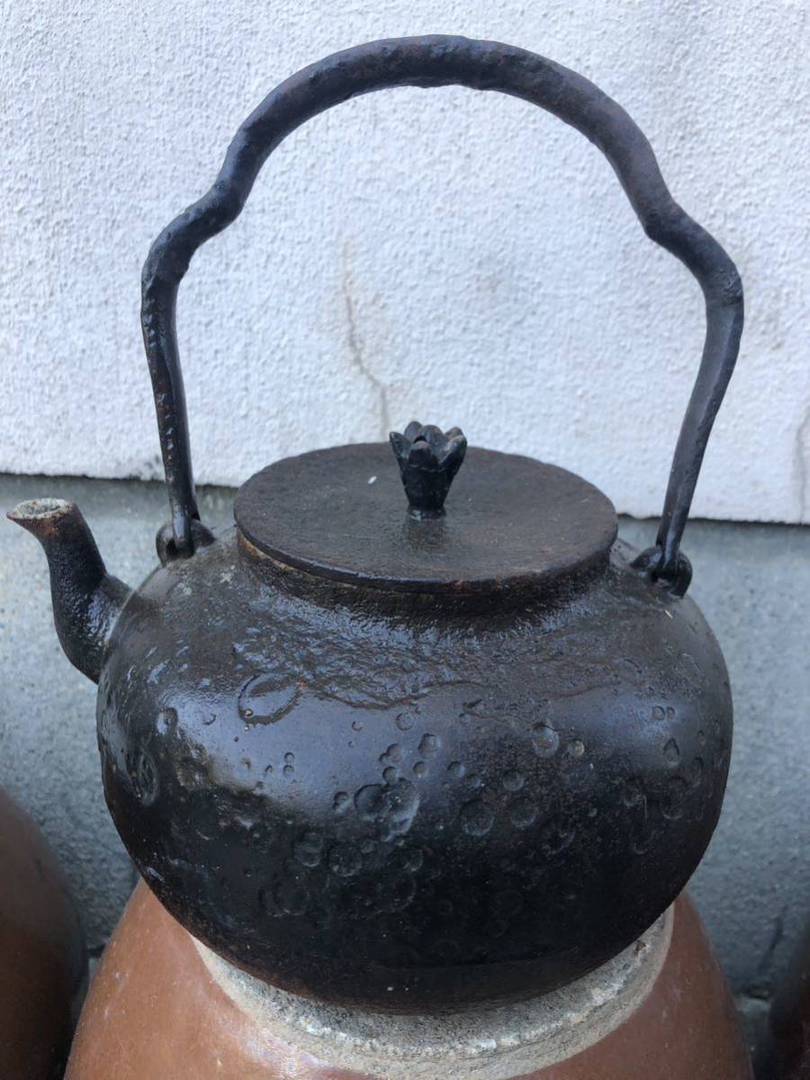 A0301）菊池保寿堂造　骨董品　南部鉄瓶　南部鉄器　鉄瓶 南部鉄器 鉄瓶 骨董 品？ A0301）菊池保寿堂造 骨董品 【公式通販】