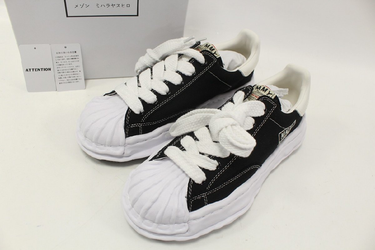 【未使用】メゾン ミハラヤスヒロ Maison MIHARA YASUHIRO BLAKEY BLACK A08FW735 42(27.0cm相当) ブラック スニーカー 11-F050X/1/100