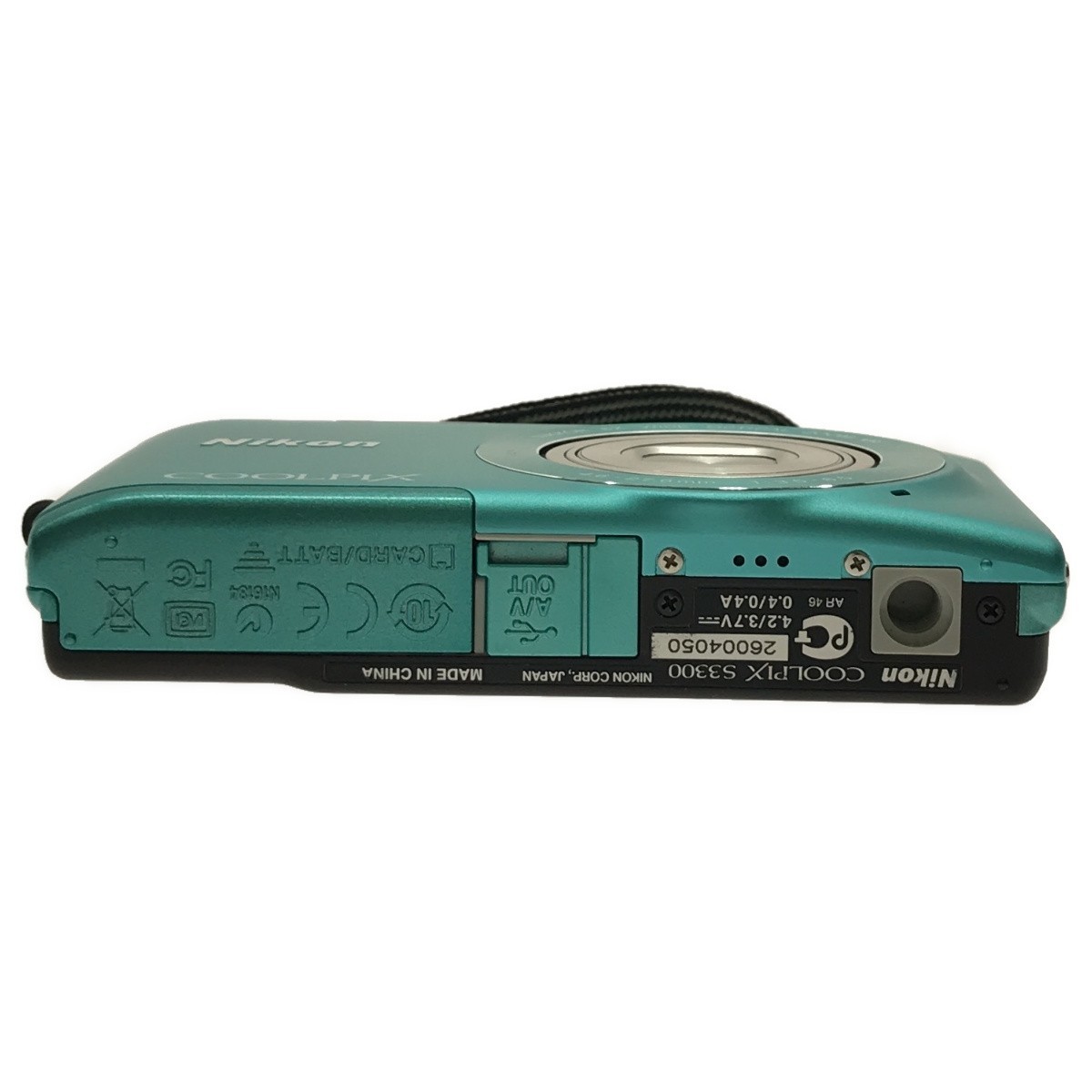 動作品】Nikon COOLPIX S3300 ミントグリーン 1602万画素 光学6倍 