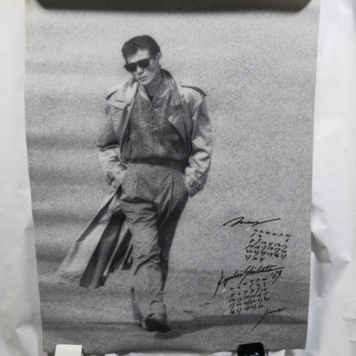 柴田恭兵　1989年カレンダー レア物 カレンダー」89年カレンダー 柴田恭平 あぶ刑事 大下勇次