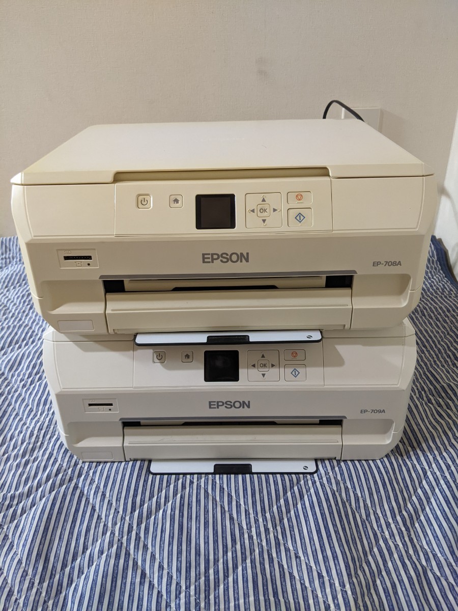 EPSON エプソン インクジェットプリンター EP-708A、EP-709A　ジャンク品2台