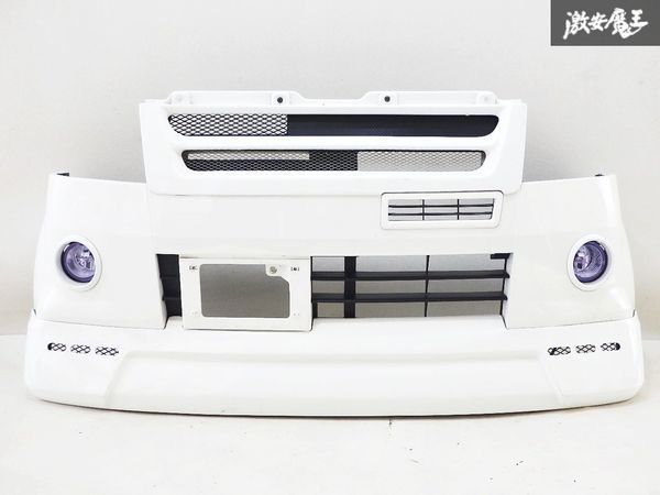 三菱 純正 H81W EKスポーツ フロント バンパー 外装 白 ホワイト 